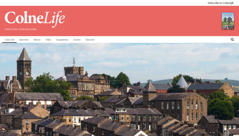 Colne Life magazine homepage July 2022