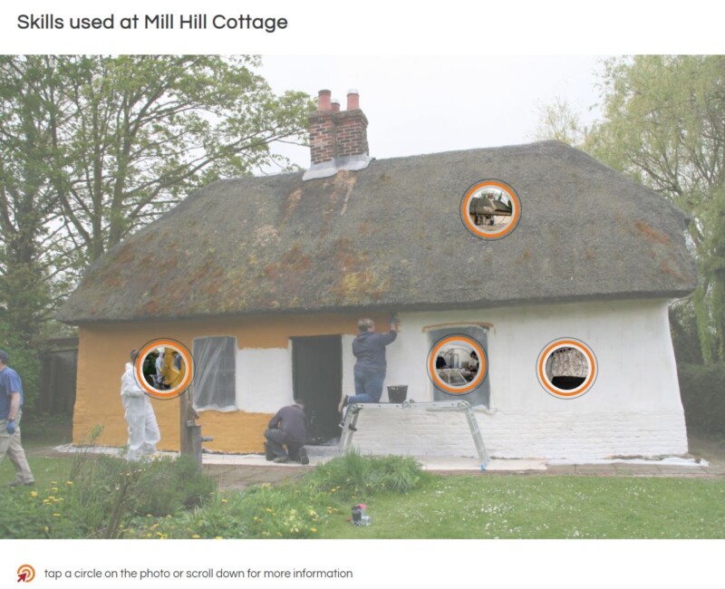 Historic Environment Skills cottage heatmap 2021