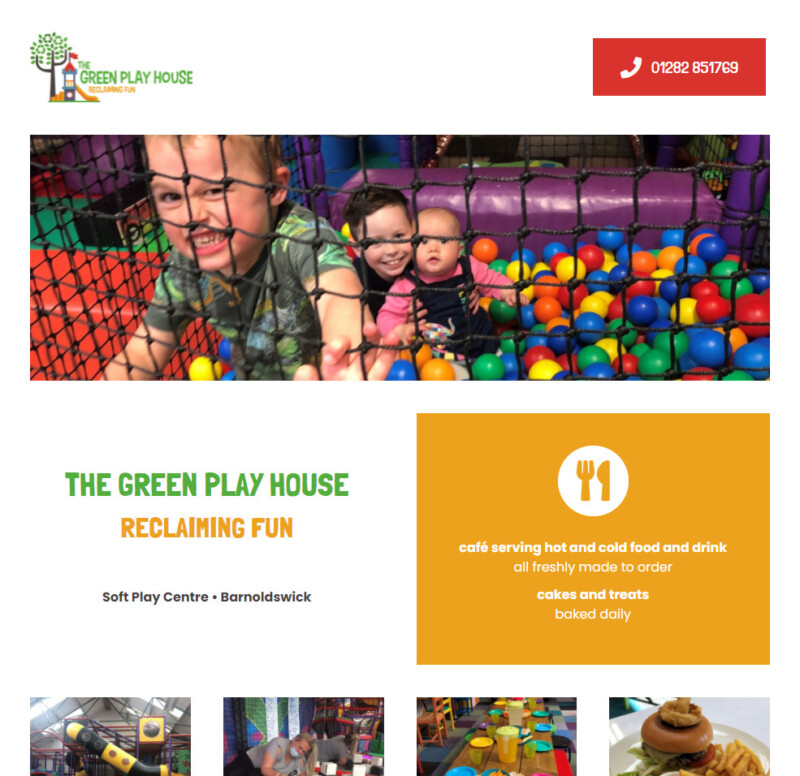 The Green Play House homepage June 2021