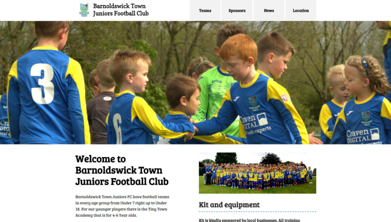 Barnoldswick town Juniors Football Club website