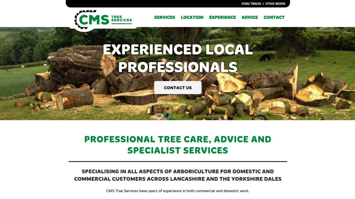CMS Tree Services website