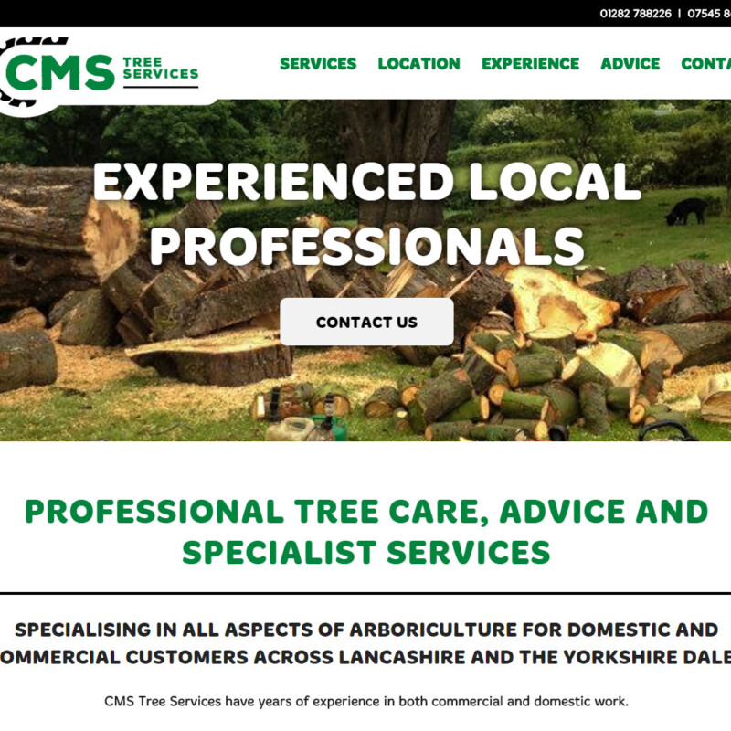CMS Tree Services website