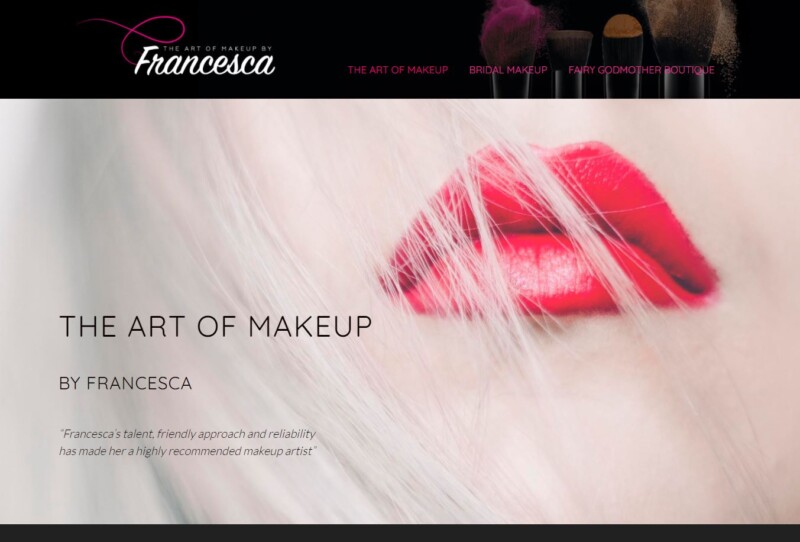 the art of makeup by francesca homepage